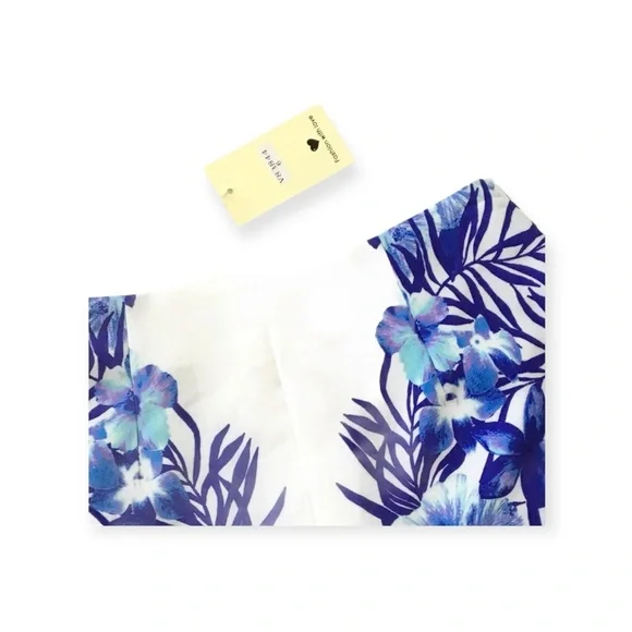 new LF into ๐ Festival Hibiscus Print Chiffon Short ๐ Jewel Tone Blue Purp ๐ 6 - Picture 8 of 16